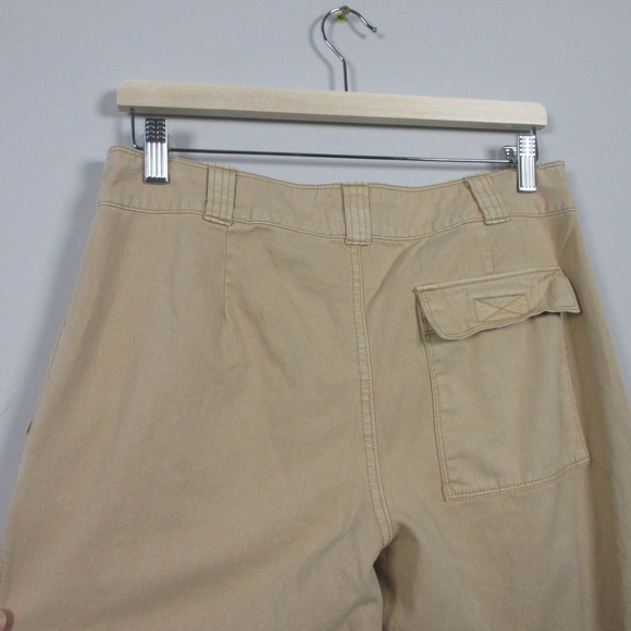 Urban Outfitters BDG Wide Leg Pants Women 10 Beige Mid Low Baggy y2k Cargo 452 - Picture 8 of 13